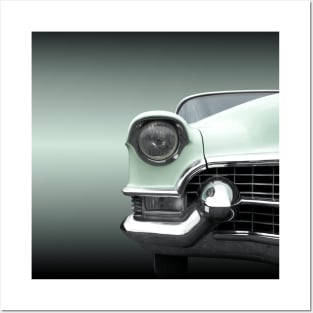 US American classic car 1955 Series 62 Coupe Deville Posters and Art